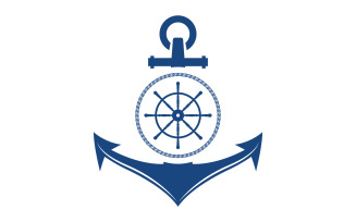 Anchor Ocean icon Element Logo Template vector v.27