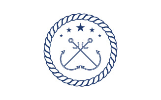 Anchor Ocean icon Element Logo Template vector v.32