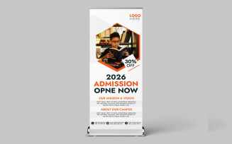 DL Flyer Rollup Back To School Advertisement Template