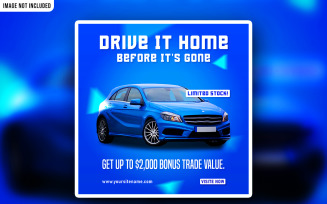 Car Sale Promotional Social Media PSD Ads Banner
