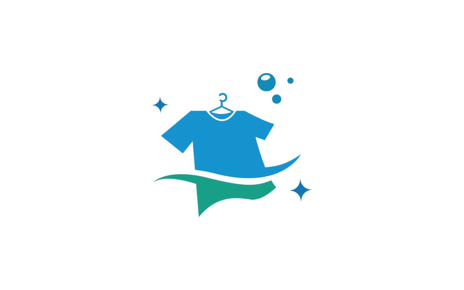 Laundry logo template flat design icon vector illustration Logo Template