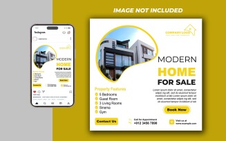 Real Estate Social Media Post Template in PSD - 125