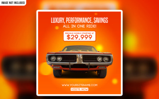 Social Media Car Sale Promotional PSD Ads Banner