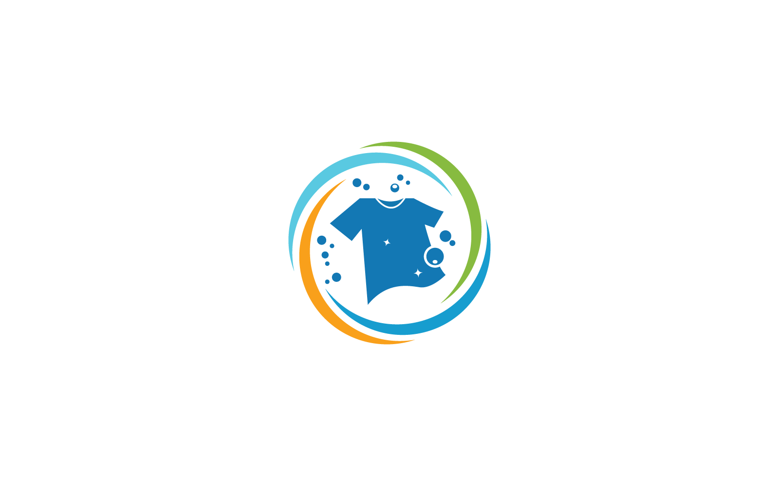 Szablon ilustracji wektorowej ikony logo pralni