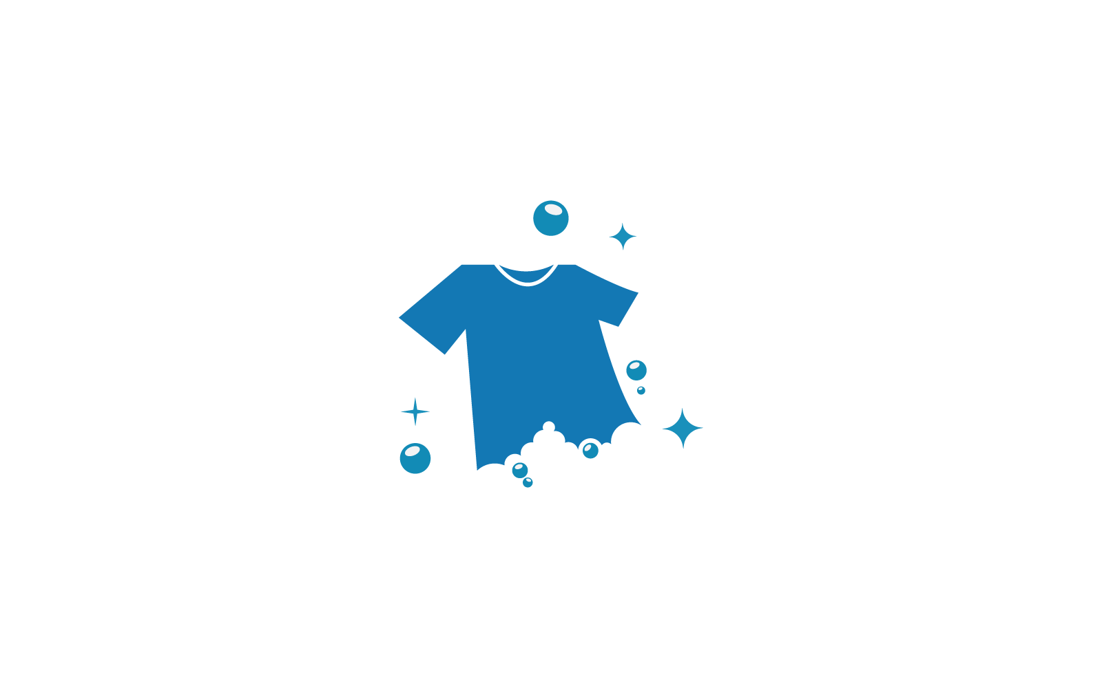 Vorlage für das Design des Wäscherei-Logos