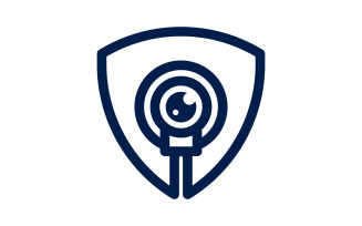 CCTV Security Vector icon design illustration Template v.15