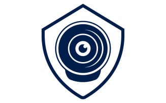 CCTV Security Vector icon design illustration Template v.1