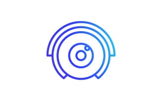 CCTV Security Vector icon design illustration Template v.6