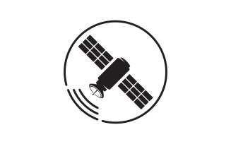 Satelite Global Vector icon design illustration Template v.3