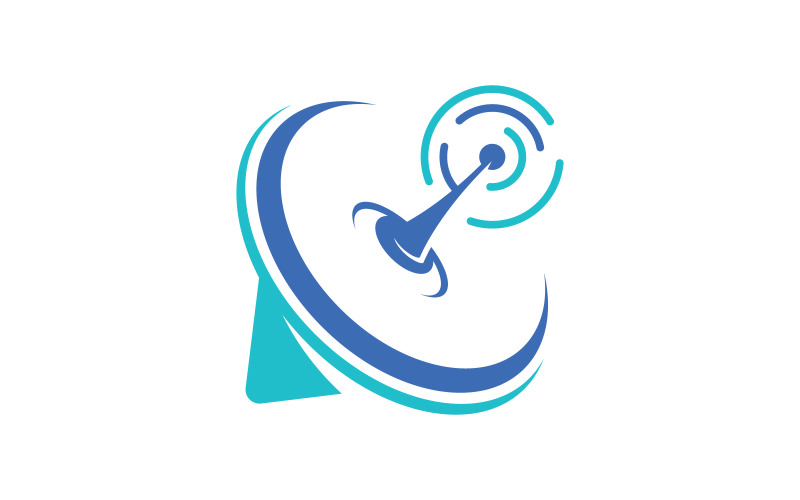 Satelite Global Vector icon design illustration Template v.4 Logo Template