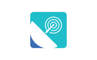 Satelite Global Vector icon design illustration Template v.5