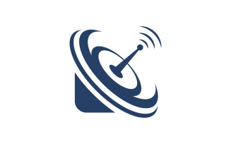 Satelite Global Vector icon design illustration Template v.8