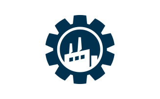 Gear industry Vector icon design illustration Template v.10