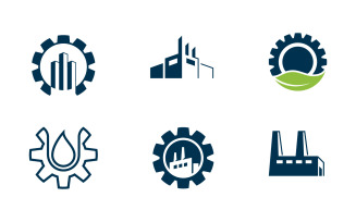 Gear industry Vector icon design illustration Template v.16