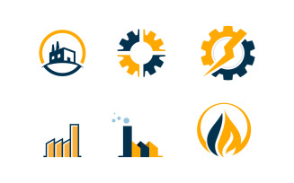 Gear industry Vector icon design illustration Template v.18