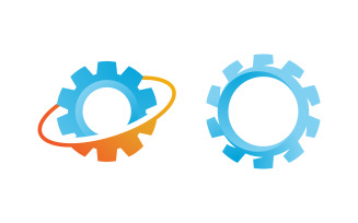 Gear industry Vector icon design illustration Template v.4