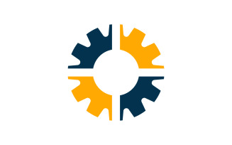 Gear industry Vector icon design illustration Template v.7