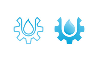 Gear industry Vector icon design illustration Template v.8