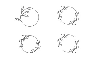 Beauty florist Shop logo vector icon design template v.1