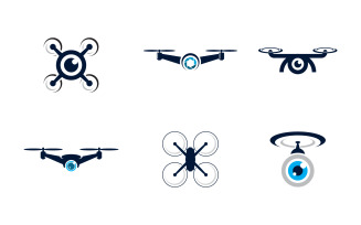 Drone Technology vector icon design illustration template v.12
