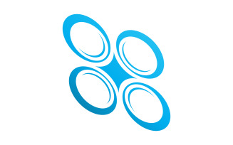 Drone Technology vector icon design illustration template v.15