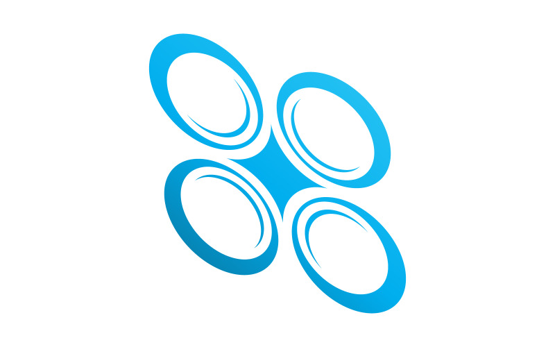 Drone Technology vector icon design illustration template v.15 Logo Template