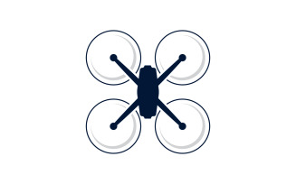 Drone Technology vector icon design illustration template v.18