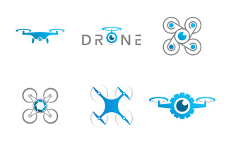 Drone Technology vector icon design illustration template v.19