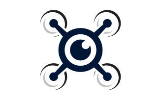 Drone Technology vector icon design illustration template v.3