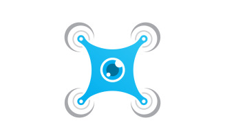 Drone Technology vector icon design illustration template v.9
