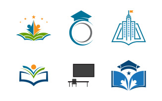Education School Template vector icon illustration design v.31