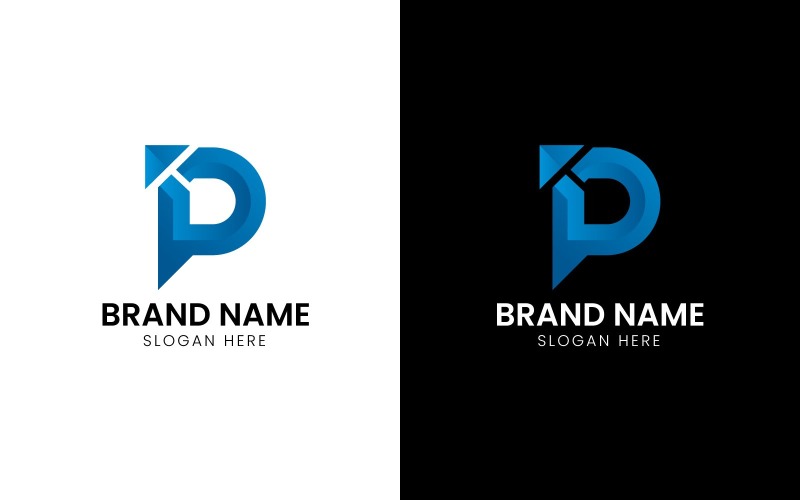 Letter P arrow financial logo-730 Logo Template