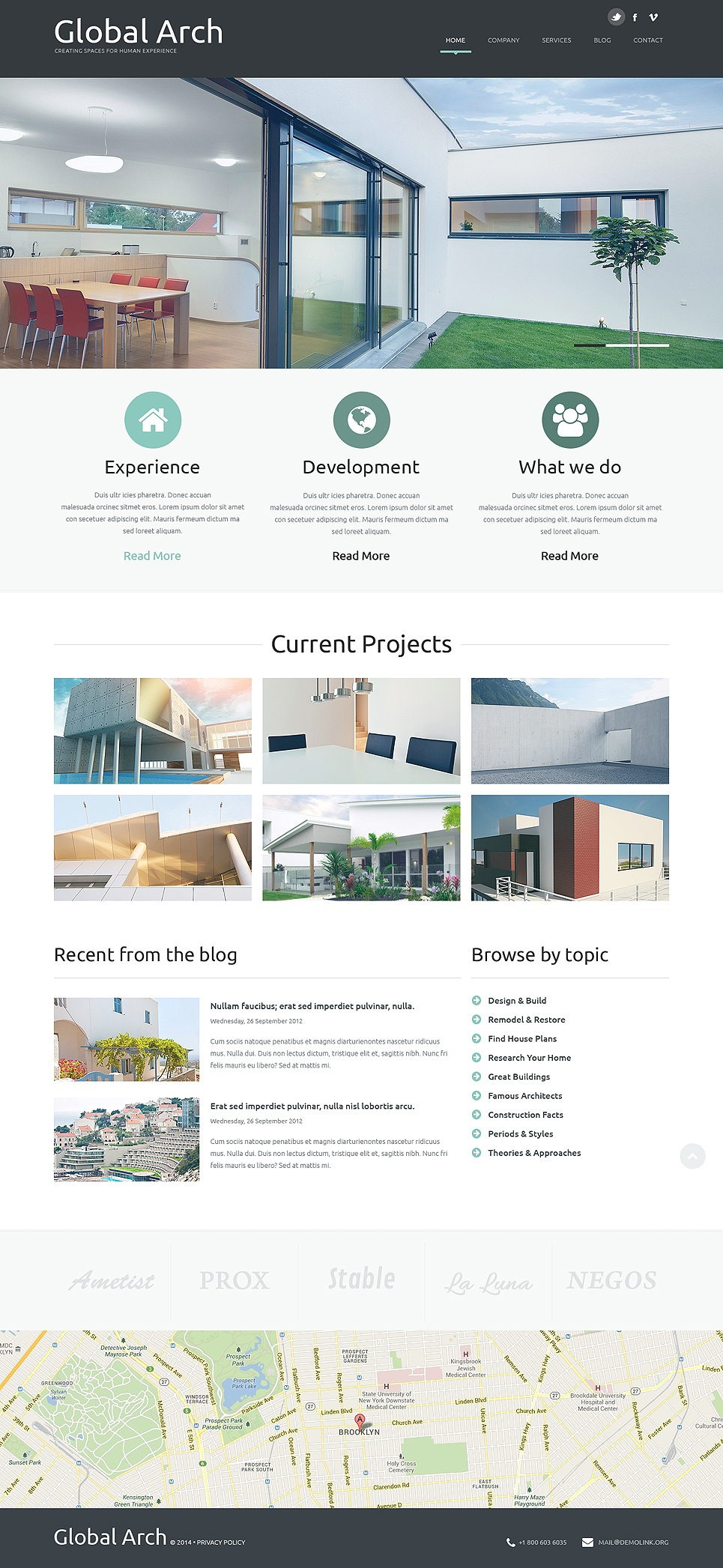 Architecture Responsive Joomla Template New Screenshots BIG