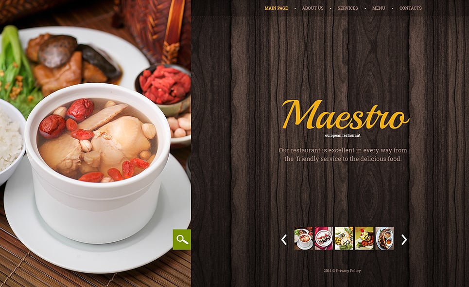 Cafe and Restaurant Website Template New Screenshots BIG