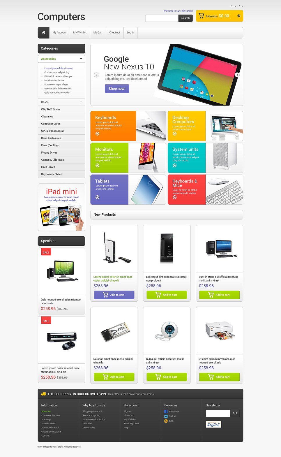 Computer Store Responsive Magento Theme New Screenshots BIG