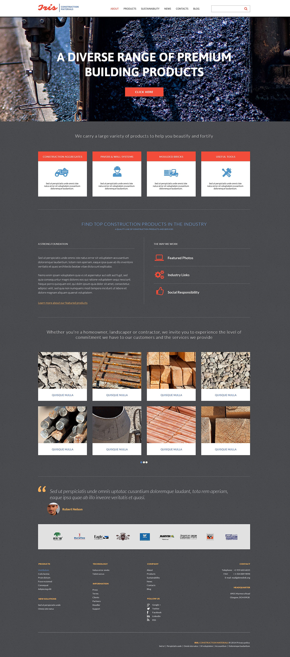 Construction Company Responsive Website Template New Screenshots BIG