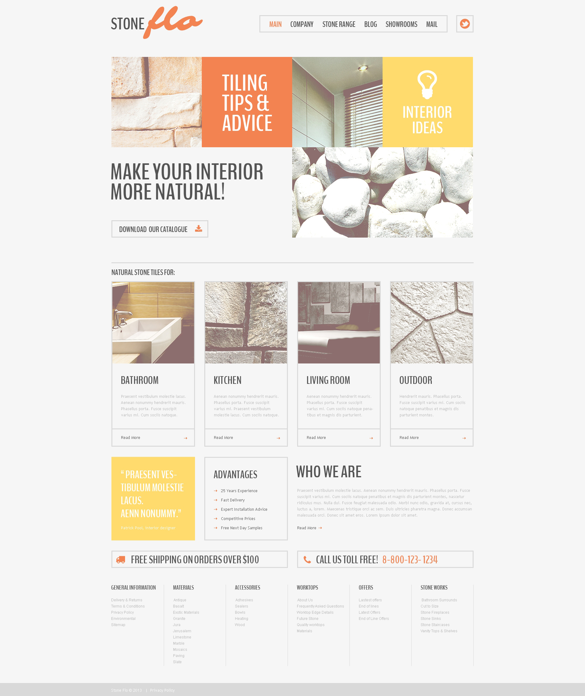Drupal Template over Vloerbedekking №49316 - screenshot
