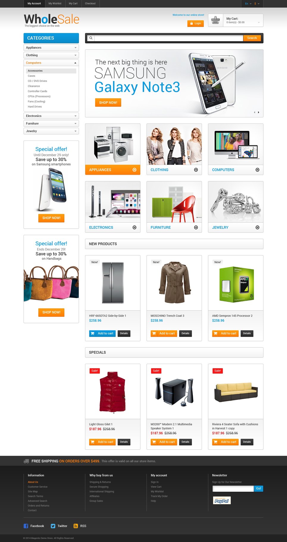 Electronics Store Responsive Magento Theme New Screenshots BIG