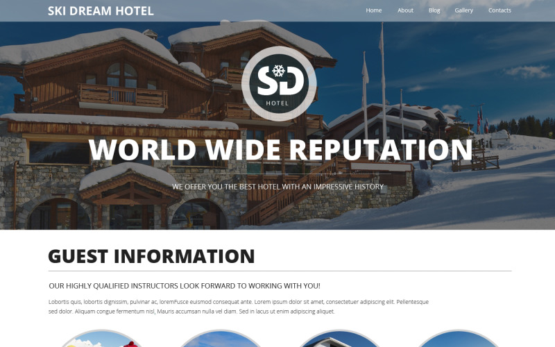 Hotels Responsive Website Template