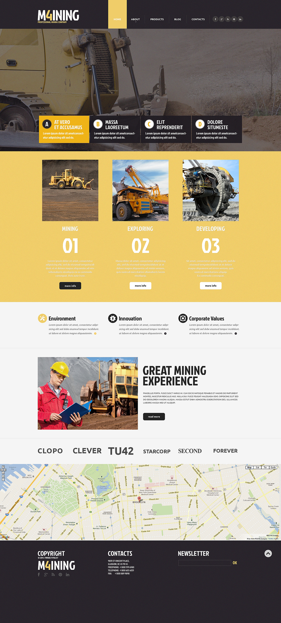 Mining Company Responsive Website Template New Screenshots BIG
