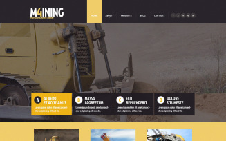 Mining Company Responsive Website Template
