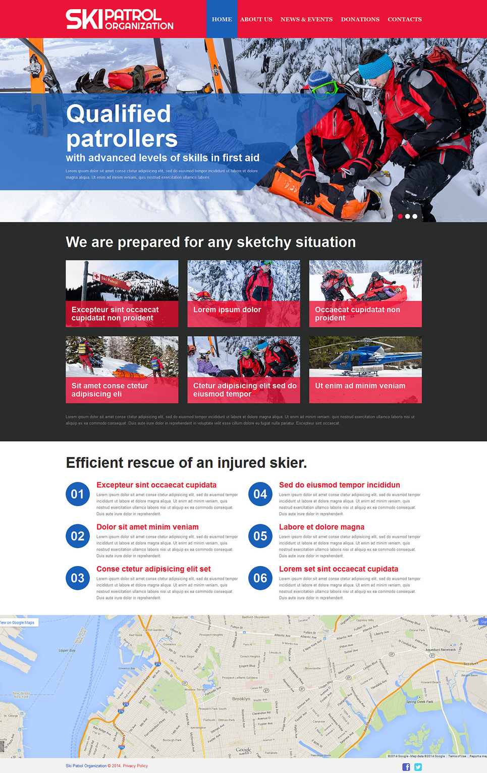 Skiing Responsive Website Template New Screenshots BIG