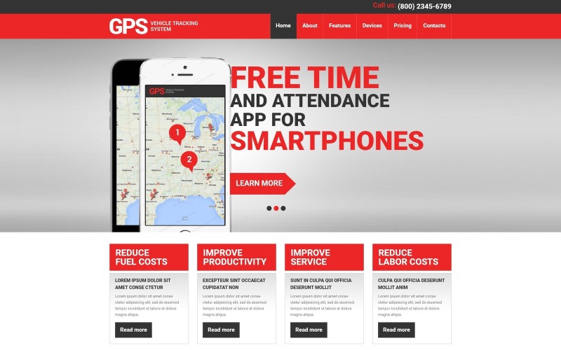 Trucking Responsive Website Template