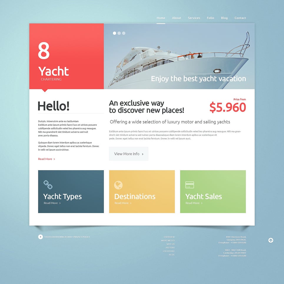 Yachting Responsive Website Template New Screenshots BIG