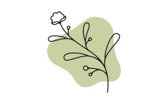 Beauty florist Shop logo vector icon design template v.11