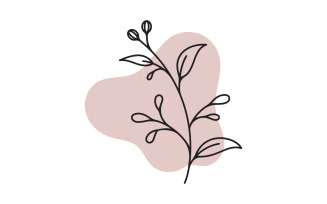 Beauty florist Shop logo vector icon design template v.13