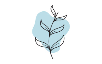 Beauty florist Shop logo vector icon design template v.14