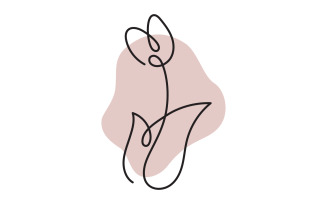 Beauty florist Shop logo vector icon design template v.16