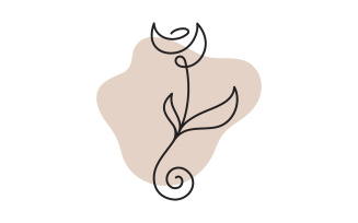 Beauty florist Shop logo vector icon design template v.18