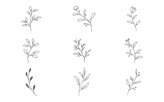 Beauty florist Shop logo vector icon design template v.2